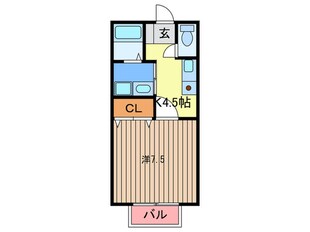 ワンズガ－デンⅡの物件間取画像